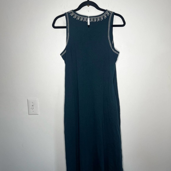 Garnet Hill Embroidered Jewel-Neck Maxi Dress - Picture 9 of 10